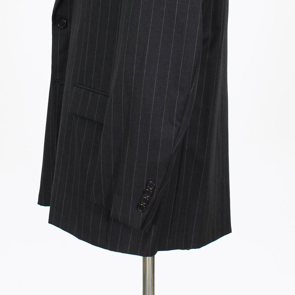 Hickey Freeman 43R Gray Striped 2-Button Blazer Suit Jacket G588 - Picture 8 of 11